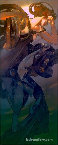 The Evening Star, Alphonse Mucha painting